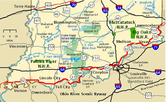 Ohio River Scenic Byway Map